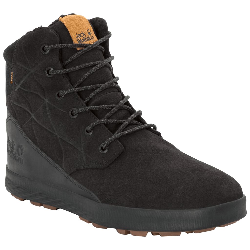 Jack Wolfskin AUCKLAND WT TEXAPORE HIGH Chaussures Homme Noir - FRLGPKE-40